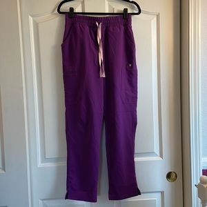 Figs - Yola High-Waisted Skinny Scrub Pants - Ultraviolet